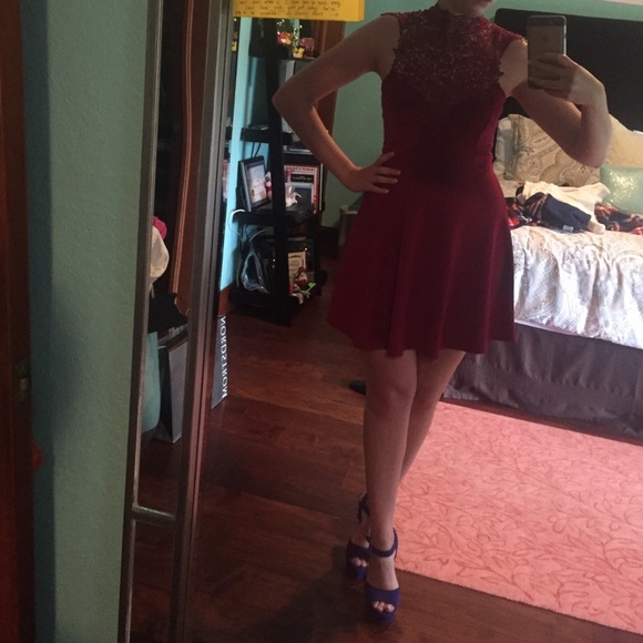 Red Lace Dress