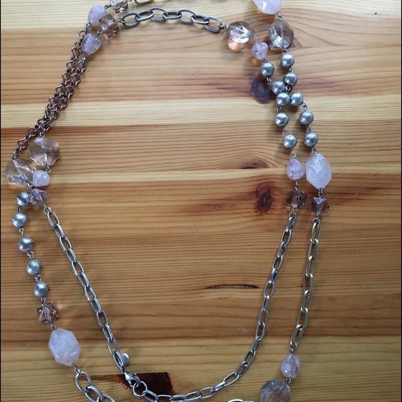 Loft double layer statement necklace