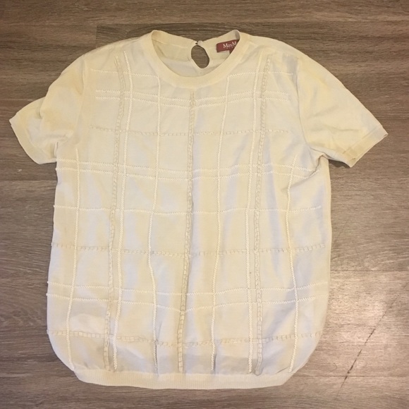 Max Mara Studio cream top