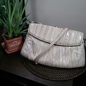 Vintage Genuine Eel Skin Shoulder/Clutch Purse