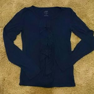 Girls Navy Blue long sleeve shirt