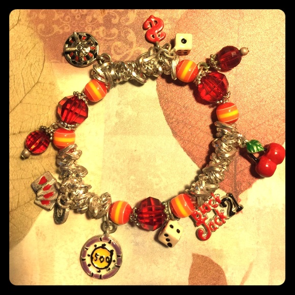 ✨Vintage Casino Charm Bracelet✨
