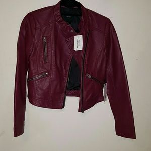 Faux leather jacket