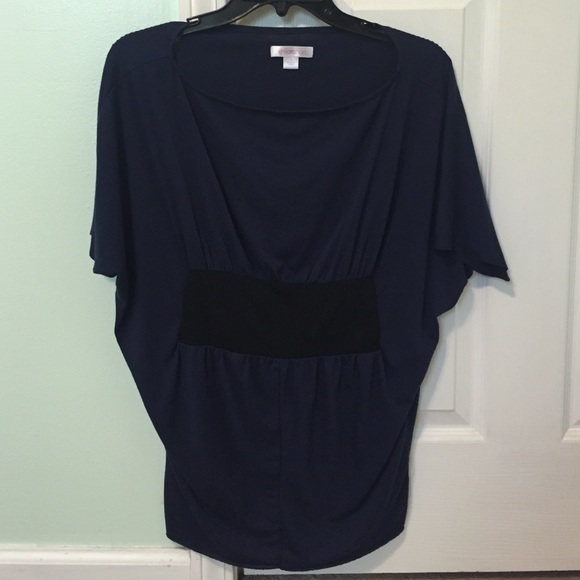 Navy and black slouchy top - Picture 1 of 3
