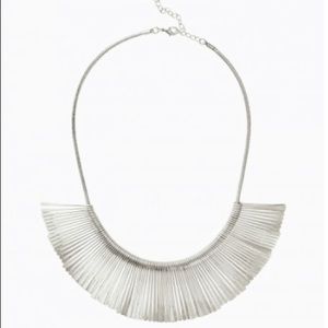 Silver Fringe Necklace