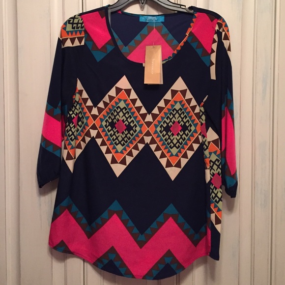 Printed Francesca's Blouse