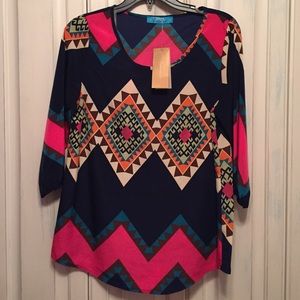 Printed Francesca's Blouse