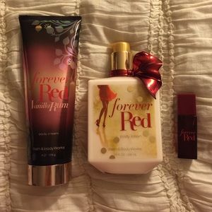 BATH AND BODY WORKS FOREVER RED COLLECTION!