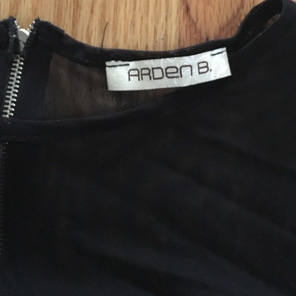 ArdenB mesh black stud dress - Picture 2 of 4