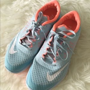 Blue & Pink Nike Sneakers