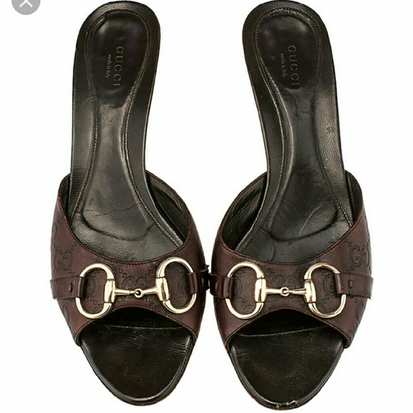 Gucci Guccissima Horsebit Slide-heels