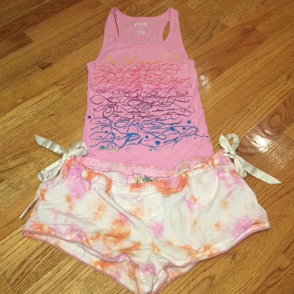 PINK VS Tank and Booty Shorts