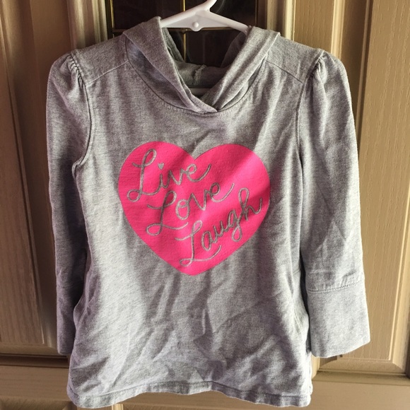 OLD NAVY SIZE 3T LONG SLEAVE "LIVE LOVE LAUGH"