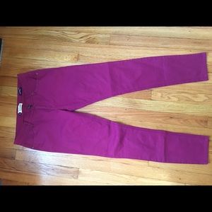 Purple skinny jeans
