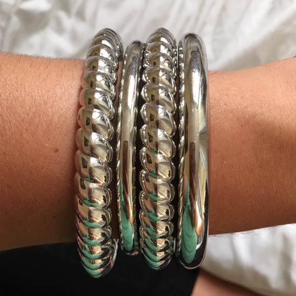 Metallic Bangle Set - Picture 2 of 2