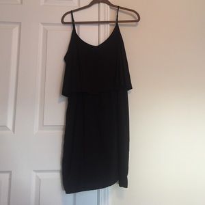 Black tiered dress