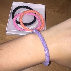 Solid purple authentic Lily and Laura bracelet