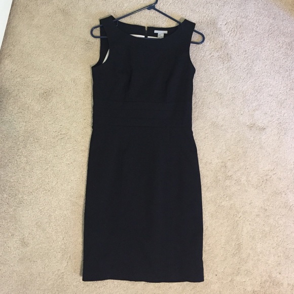 Black, sleeveless dress