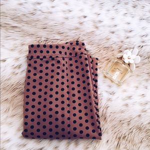 Loft polka dot skirt