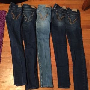 Bundle of Five Hollister Jeans