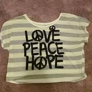 Girls size XL (18 1/2) crop top