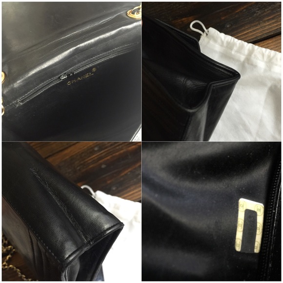 SOLD: Chanel black flap bag with chain - Picture 4 of 4