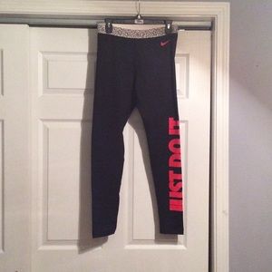 Nike Pro "Just Do It" leggings, NWOT