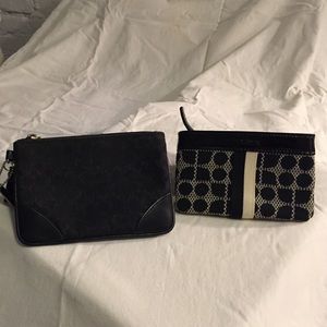 Coach wristlet and Kate Spade coin purse