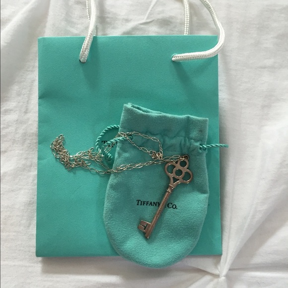 Authentic Tiffany & Co. Crown Key Pendant