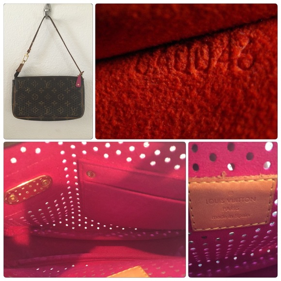 **SOLD**Auth Louis Vuitton Perforated Pochette - Picture 2 of 4