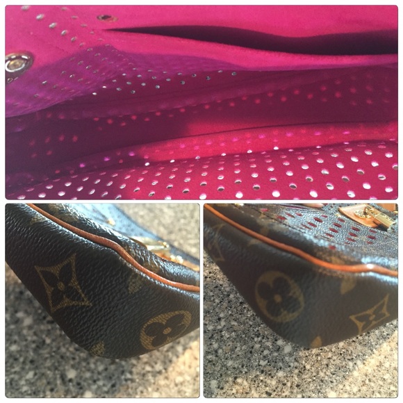**SOLD**Auth Louis Vuitton Perforated Pochette - Picture 3 of 4