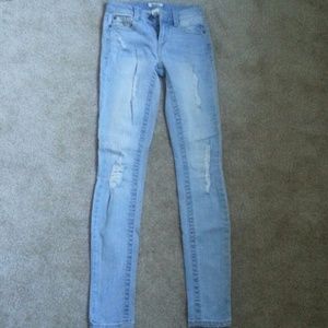 Light wash jeans