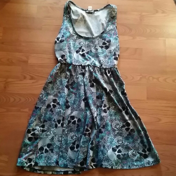 Skull Floral Tank Dress