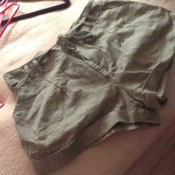 Olive green shorts - Picture 1 of 2