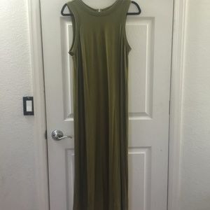 Olive maxi dress