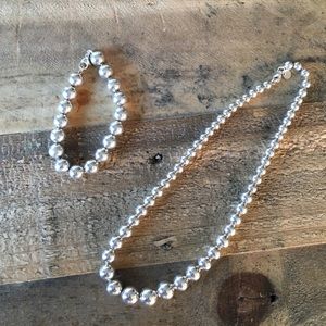 Tiffany&Co Beads Necklace & Bracelet