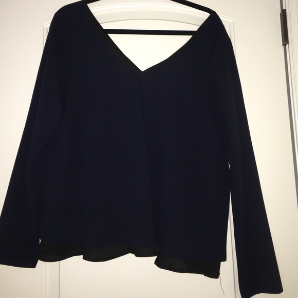 Simple black and blue shirt