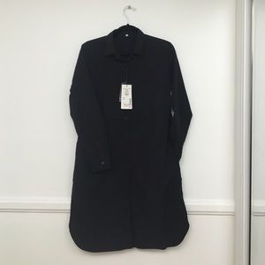 Black Muji shirt dress