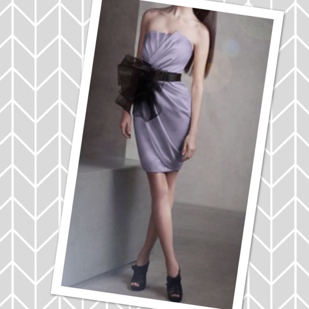 Vera Wang formal wedding cocktail evening dress