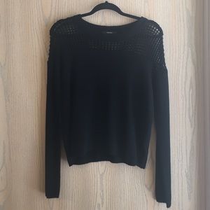 Black sweater with holes