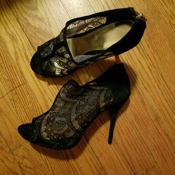Laced high heels