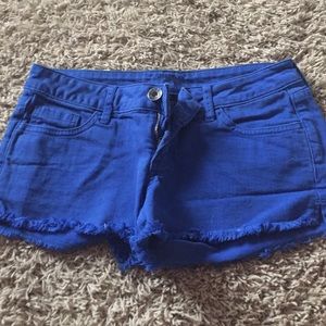 Blue jean shorts