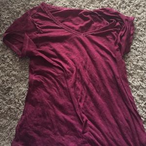 Maroon top