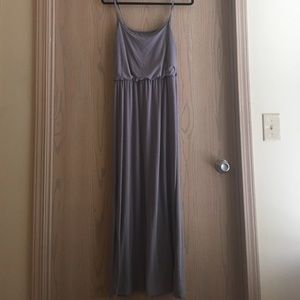 Gray maxi dress