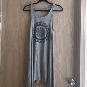 Gray dress with design