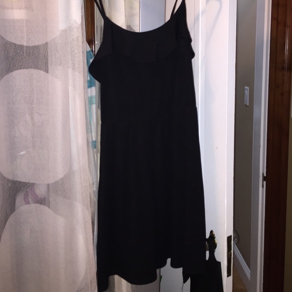 Black dress cotton dress