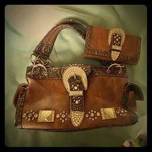 Western purse and matching waller