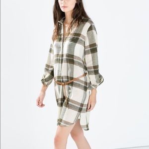 Zara flannel dress