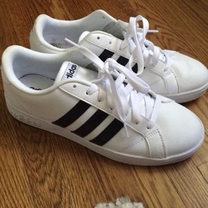 black and white shell toes