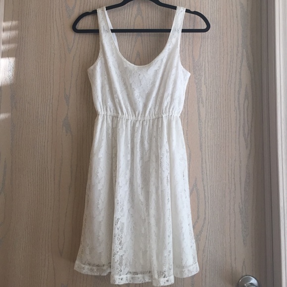 Cream lace dress
